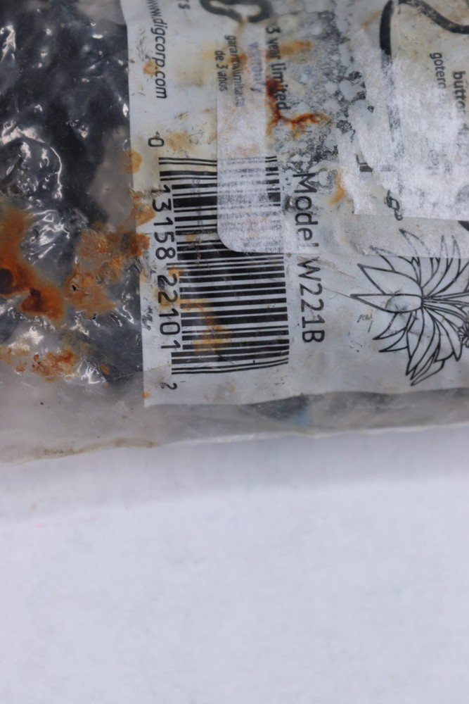 (25-Pk) DIG Button Dripper Black W221B