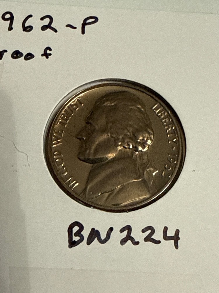 1962 Jefferson Nickel Proof