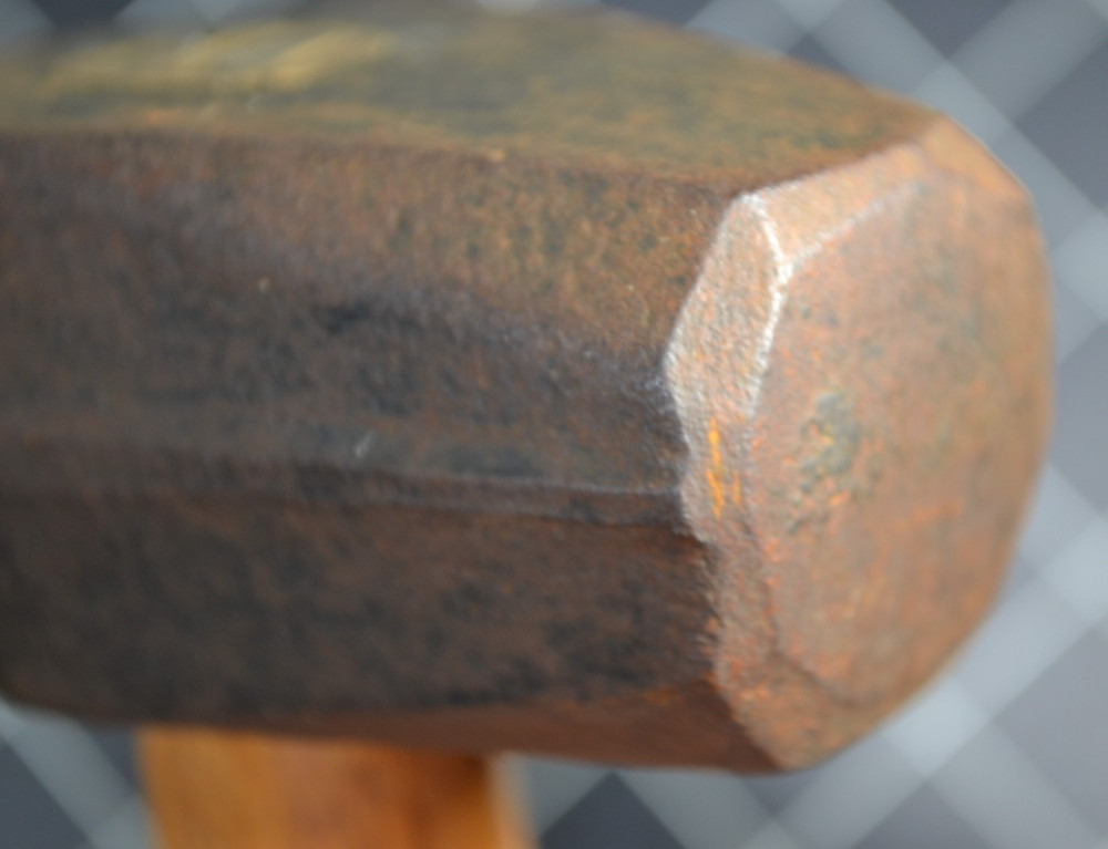 TRUE TEMPER - HAND DRILLING HAMMER - 3# - ALL ORIGINAL - RUBBER GRIP HANDLE