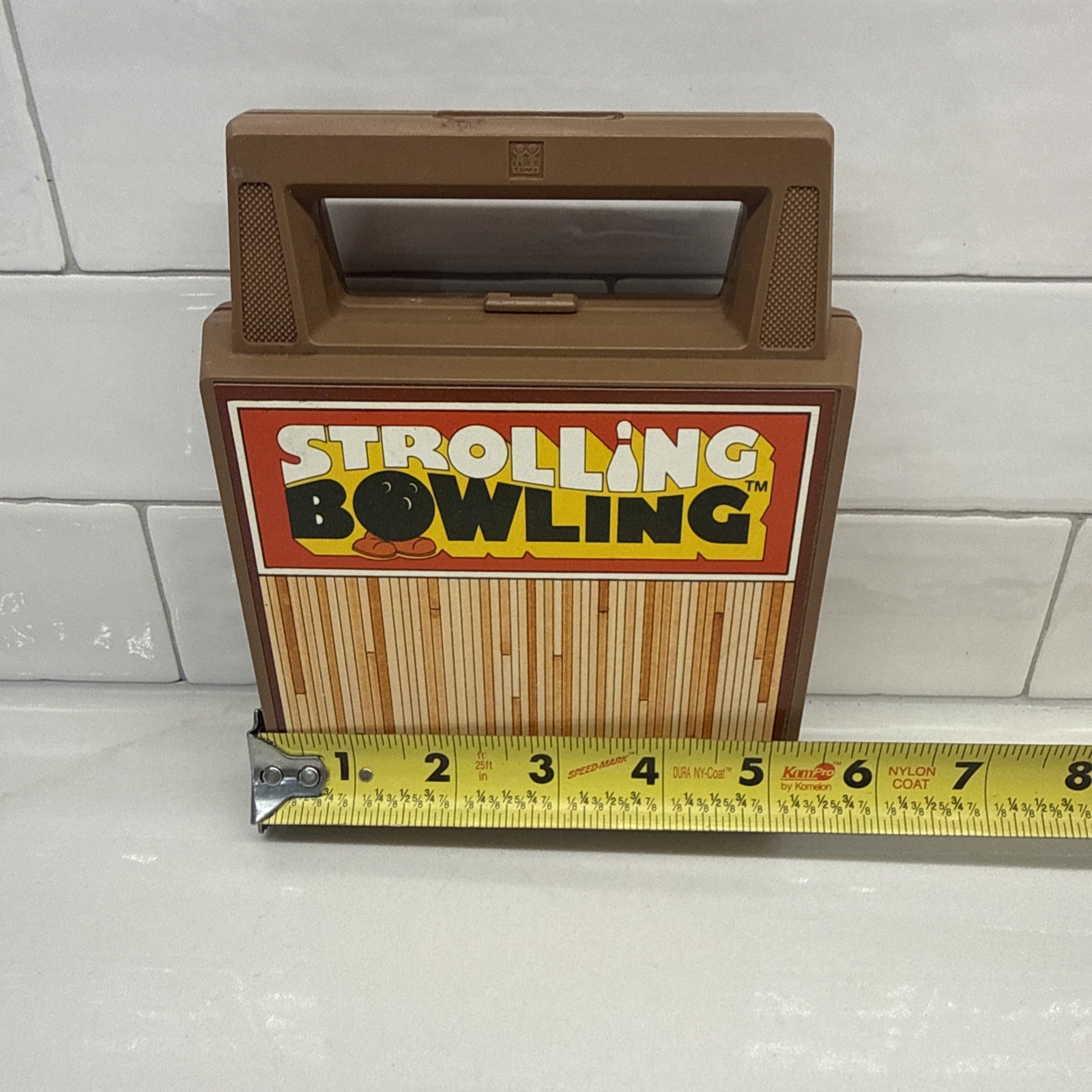 Vintage TOMY Strolling Bowling Wind Up Game Japan Tested Works Complete Toy