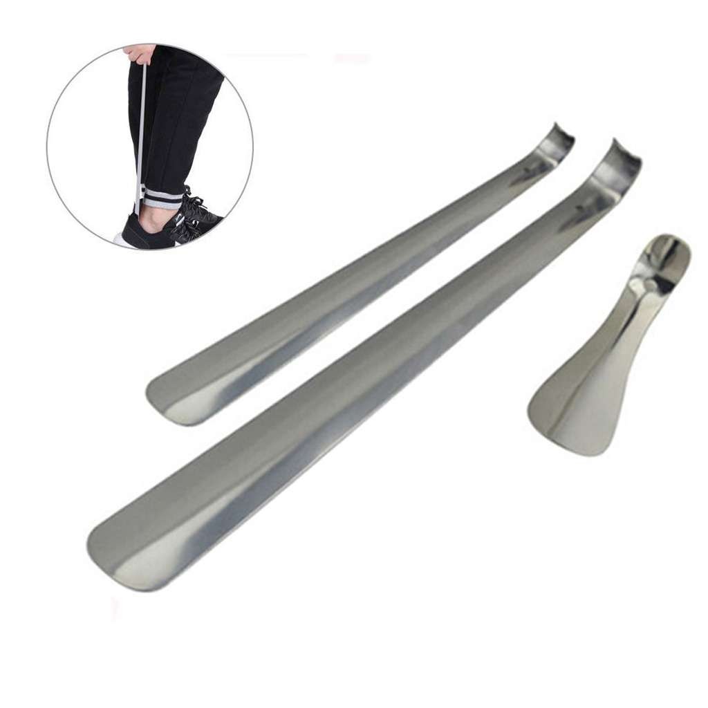 6.2"/11.8"/16.5" Handle Shoe Horn Stainless Steel Handled-Metal Shoehorn Horns