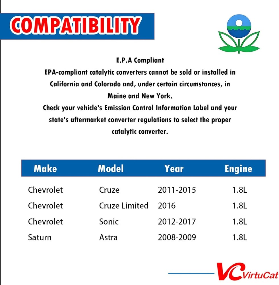 1.8L Catalytic Convertor