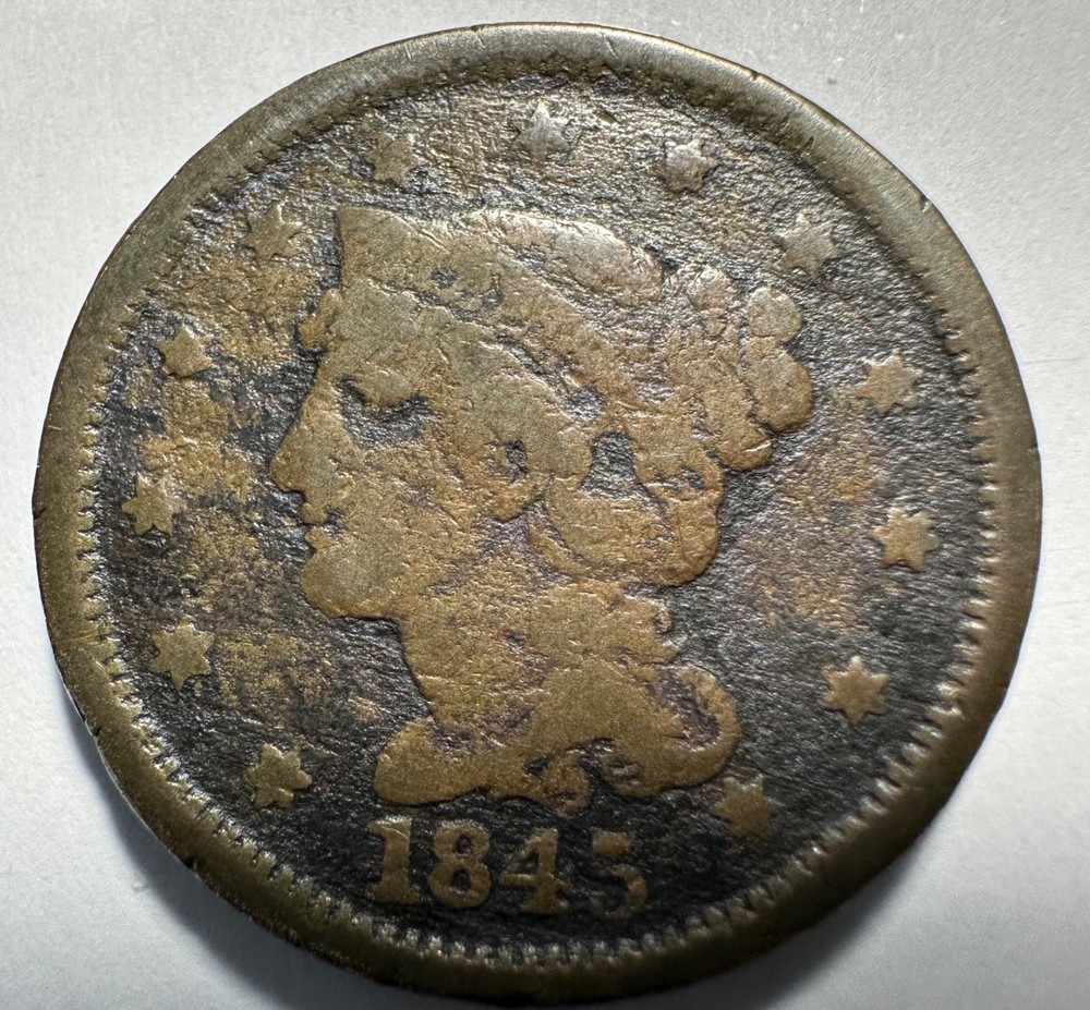 1845 - Braided Hair Large Cent