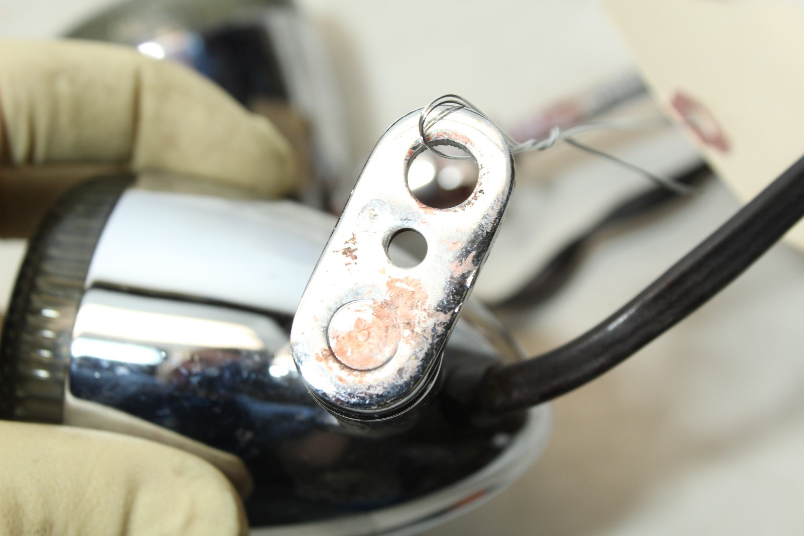 Harley Softail Dyna Sportster OEM Front Turn Signal Set Pair Chrome Bullet Style