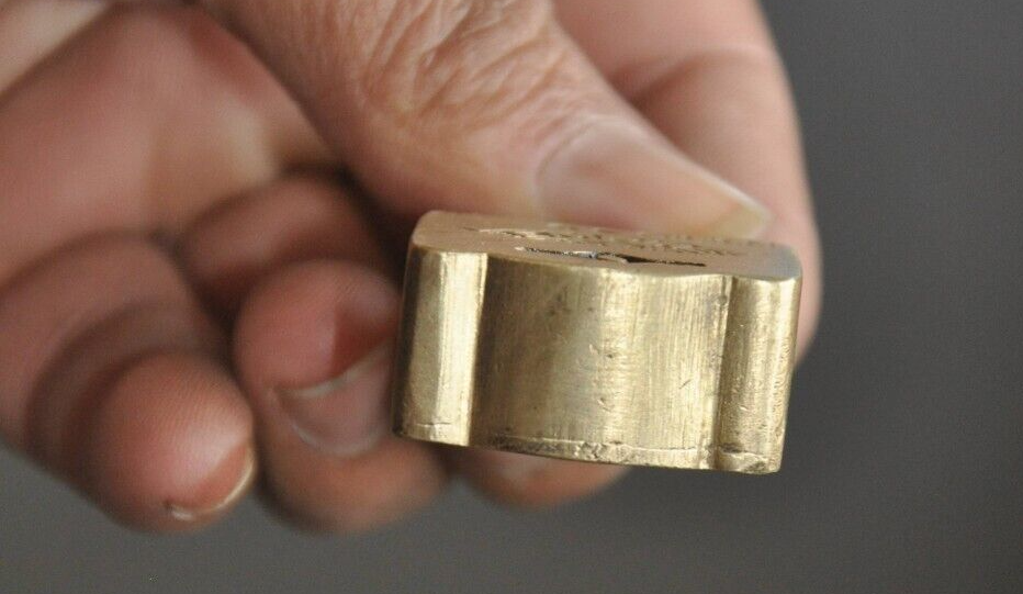2 Pc Vintage Brass Unique Shape Handcrafted Master & Empire Engraved Padlocks