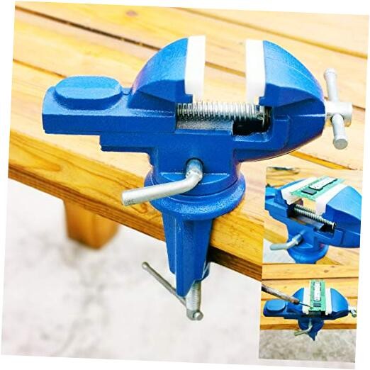 Mini Home Vise, nylon jaws Clamp-On Vise 2.0"