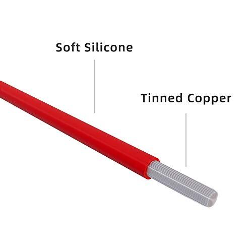 5 Pack Electrical Dual Lead Test Hook Clips Silicone Test Cables for Electronics