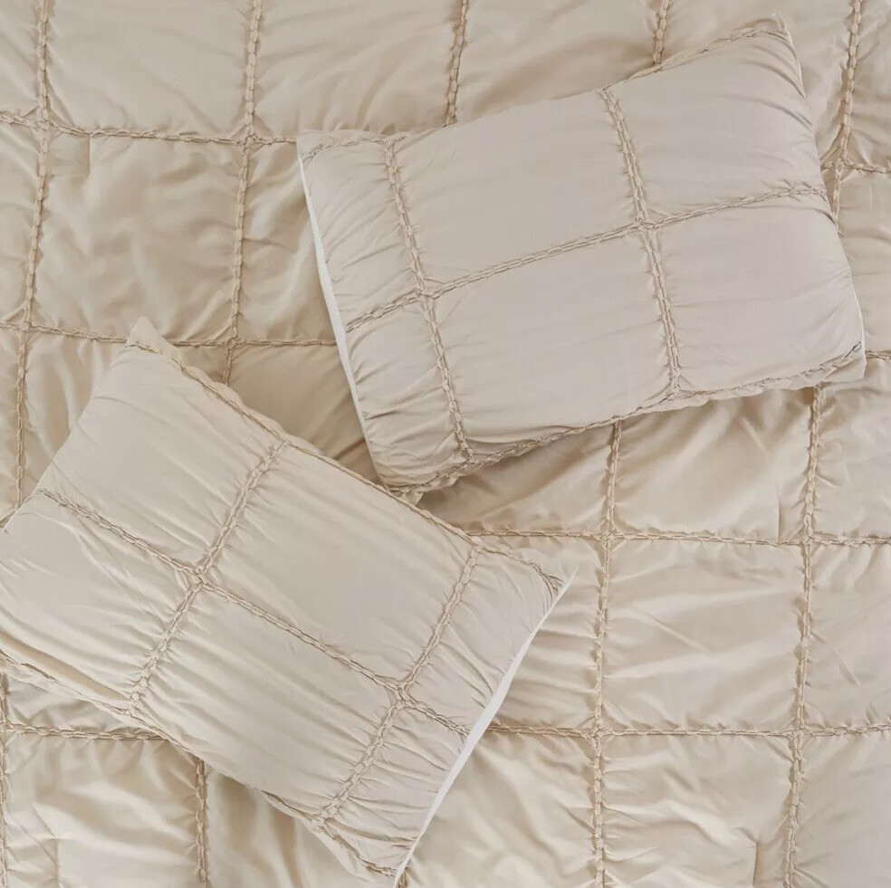 🌹Modern Threads KATE TAUPE 8 Piece King Comforter Set. New ‼️