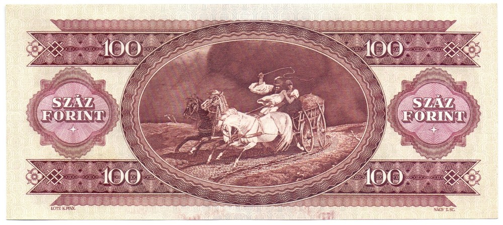 Hungary 100 forint 1989 UNC