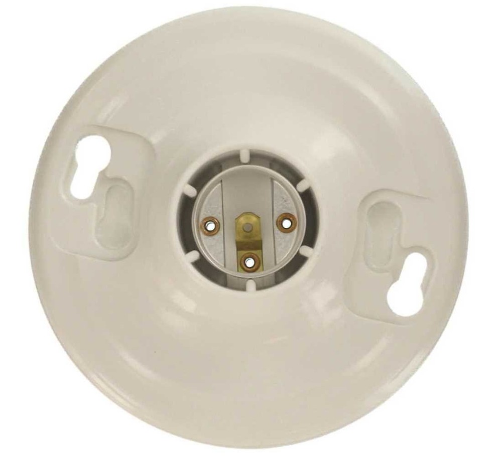 660-Watt Medium Base Single Circuit Keyless Outlet Box Mount Plastic Incandescen
