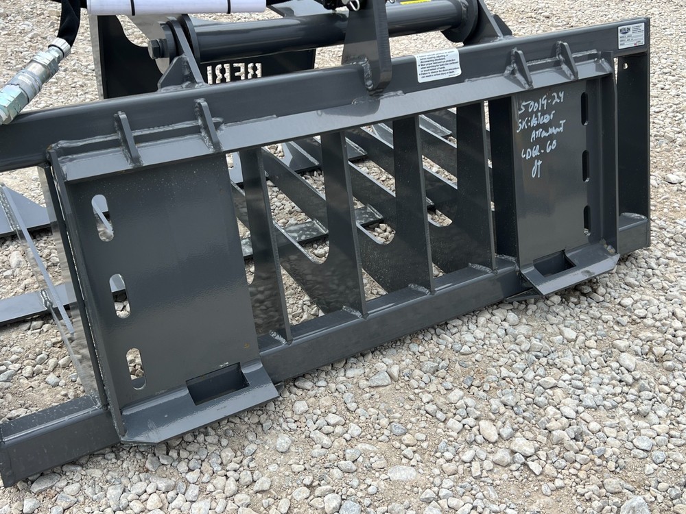 Berlon 60" Compact Tractor Root Brush Grapple Attachment Fits Skid Steer Loader