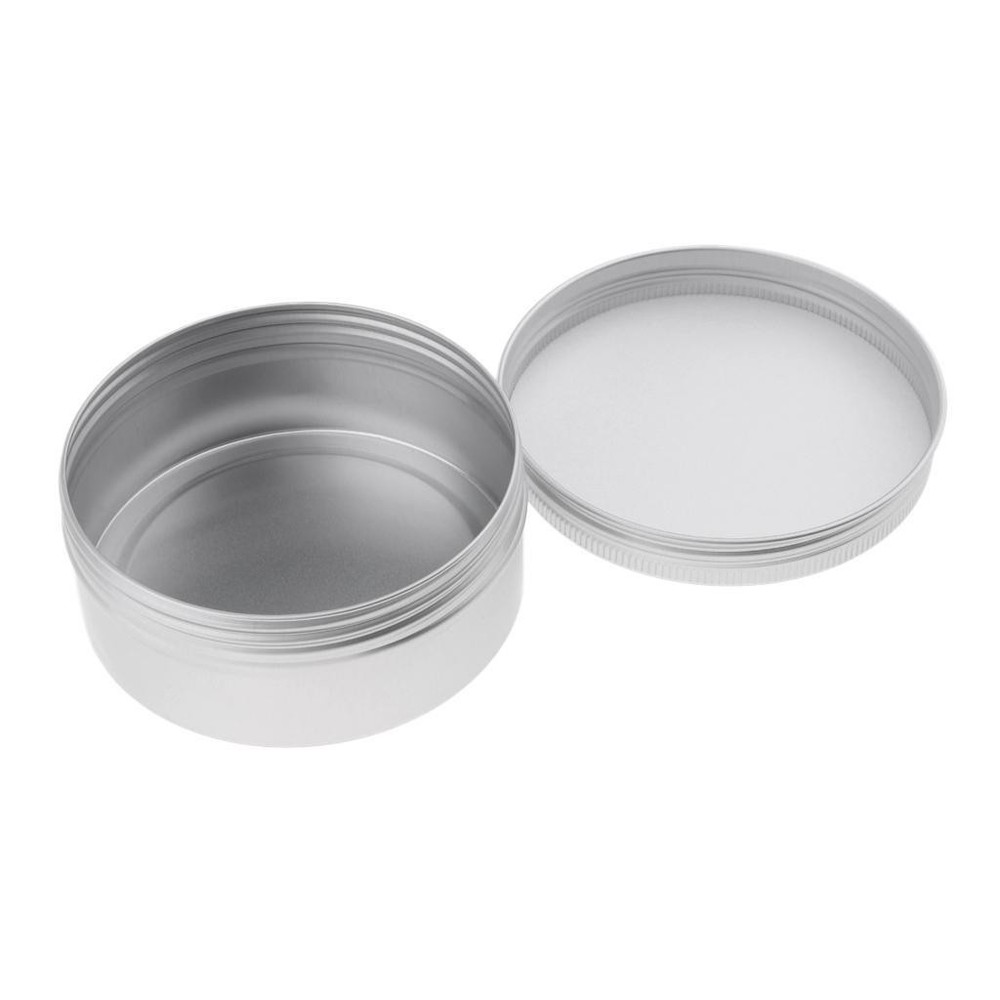 5 Pack Aluminium Tin Large Make Pots 250ml Capacity Empty