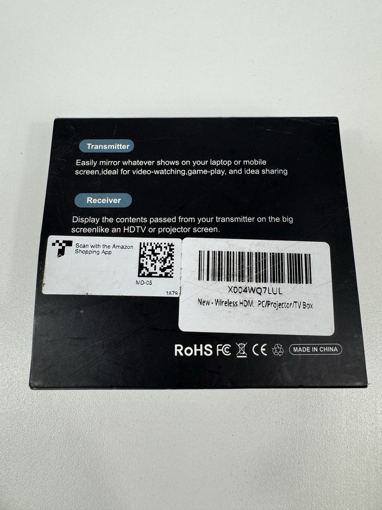 Wireless HDMI Transmitter and Receiver, 165ft/50m Wireless HDMI for 4K Decoding