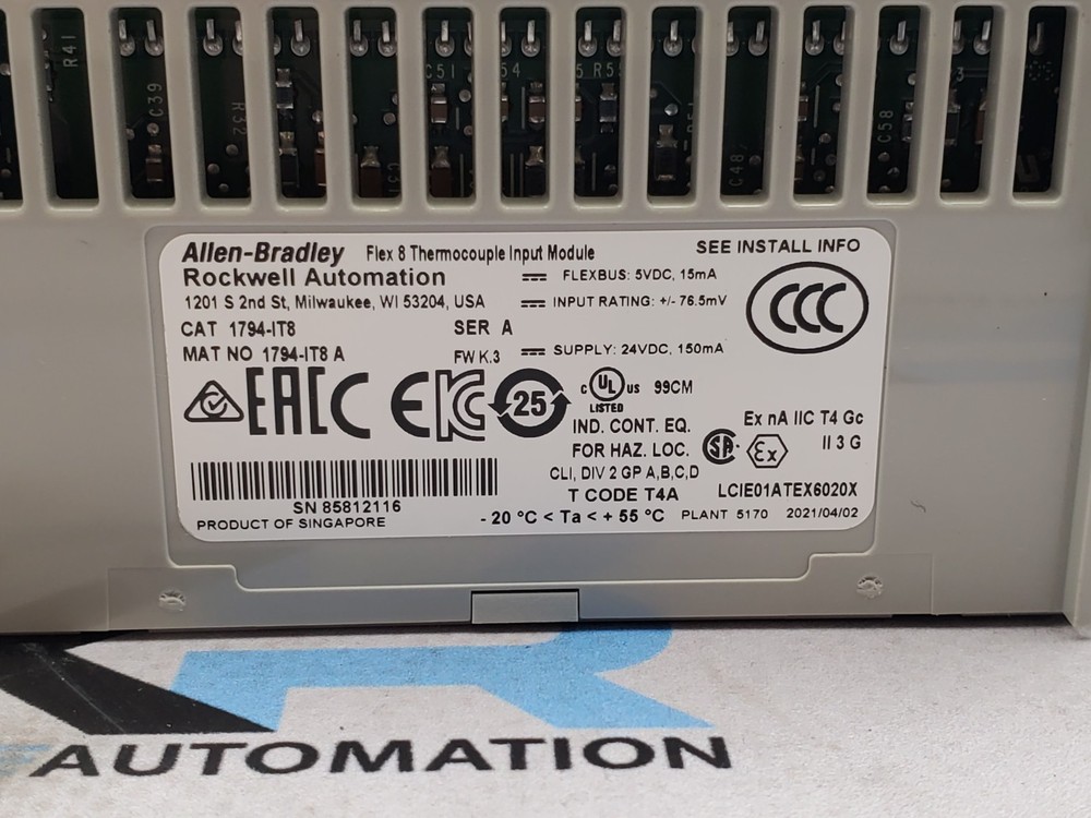 Allen Bradley 1794-IT8 Flex I/O 8 Channel Input Module