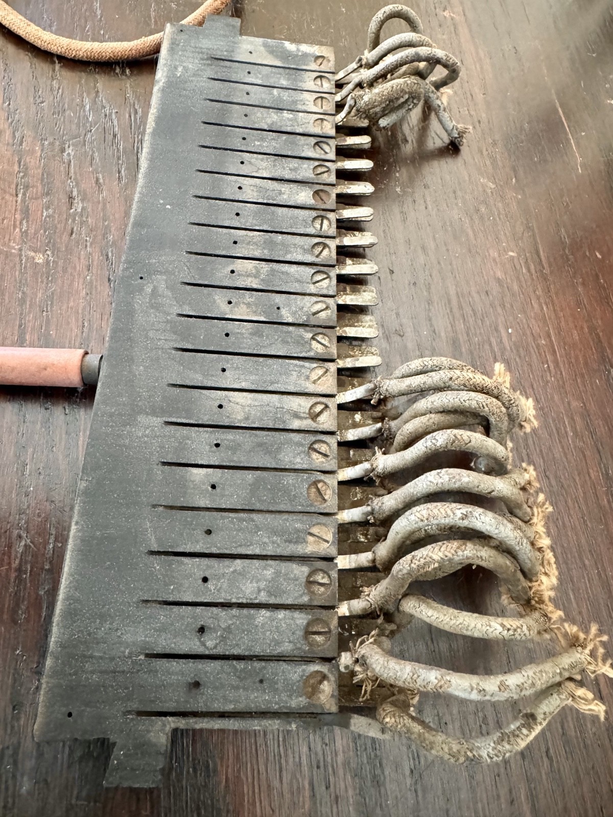 Vintage Industrial Power Board Battery Selector Switch 0-19 1890s Ebonite Weston