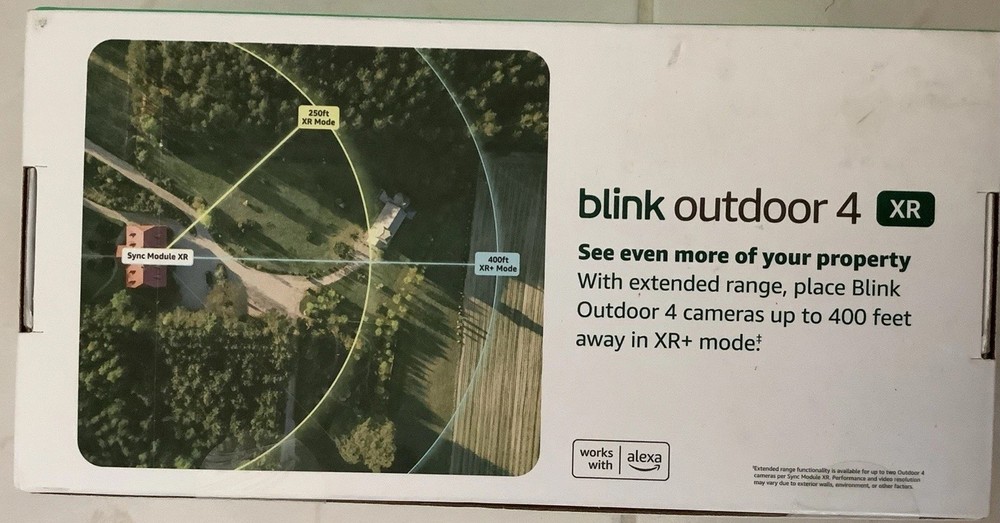 Blink Outdoor 4 XR - 6 Wireless Security Cameras + Sync Module Range 400Ft New