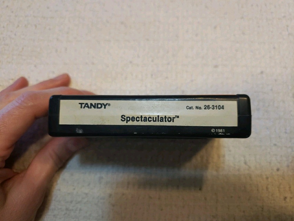 Vintage Spectaculator Tandy 1981 Computer Program Cartridge Untested