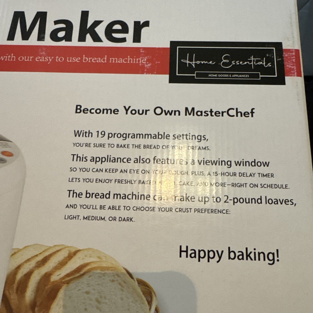 Home Essentials Home Goods & Appliances Bread Maker