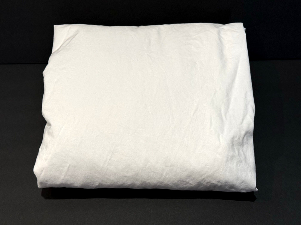 LL Bean Queen Fitted White Sheet Percale Excellent Condition!