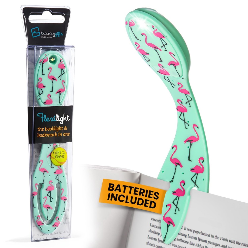 Book Light, Clip On Reading Light for Bed, 2in1 Flexilight & Bookmark, Small ...