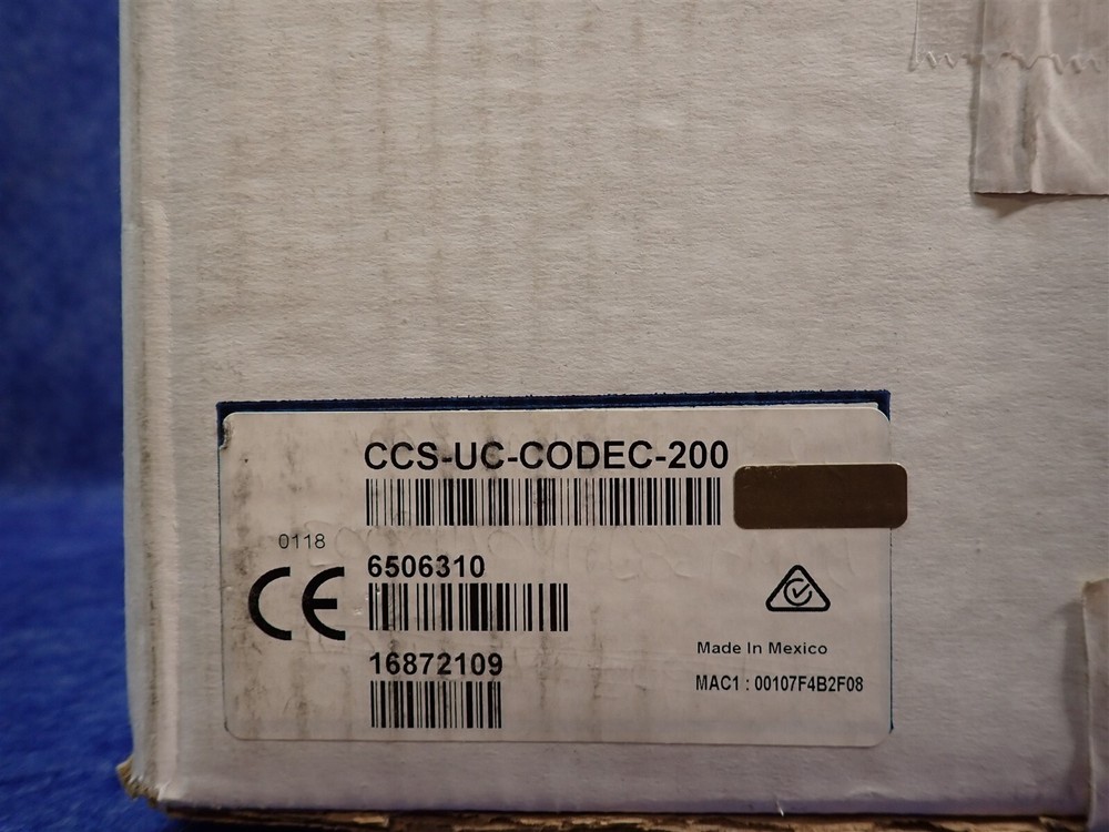 Crestron CCS-UC-CODEC-200 RL 2 Microsoft Lync Group Collaboration System (E15)
