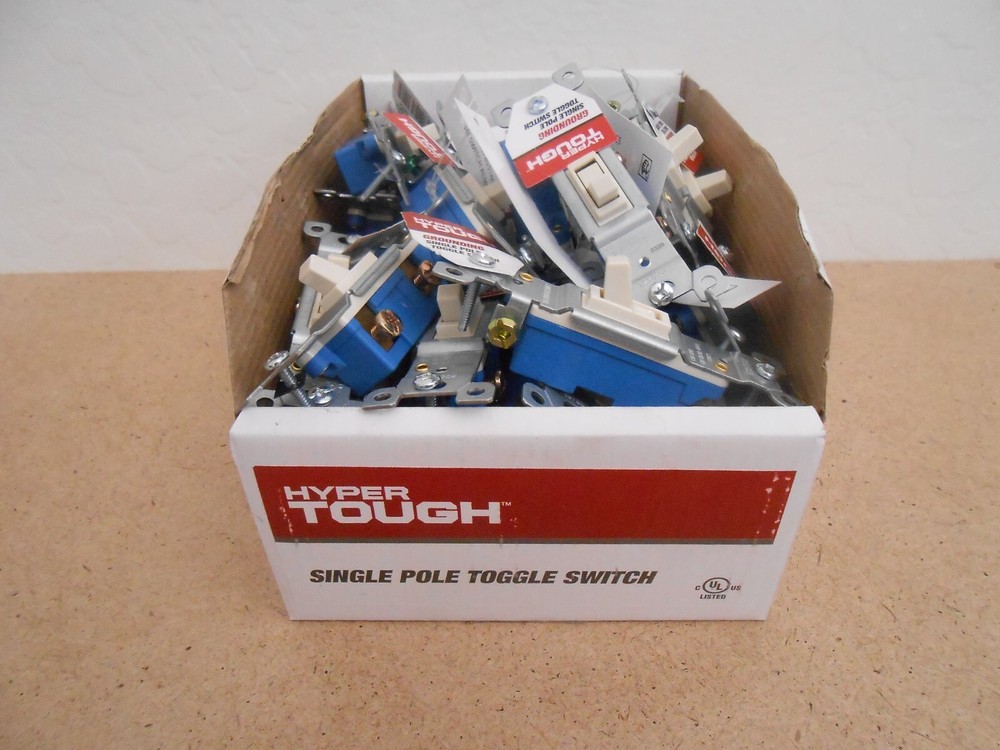 Single Pole Toggle Switch Lot of 34 Hyper Tough
