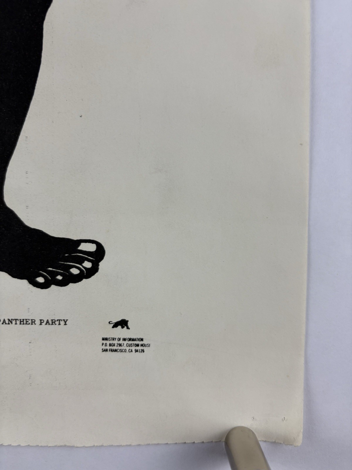 BLACK PANTHER PARTY Political Poster 1967 BPP Emory Douglas BLACK STUDIES Rifle