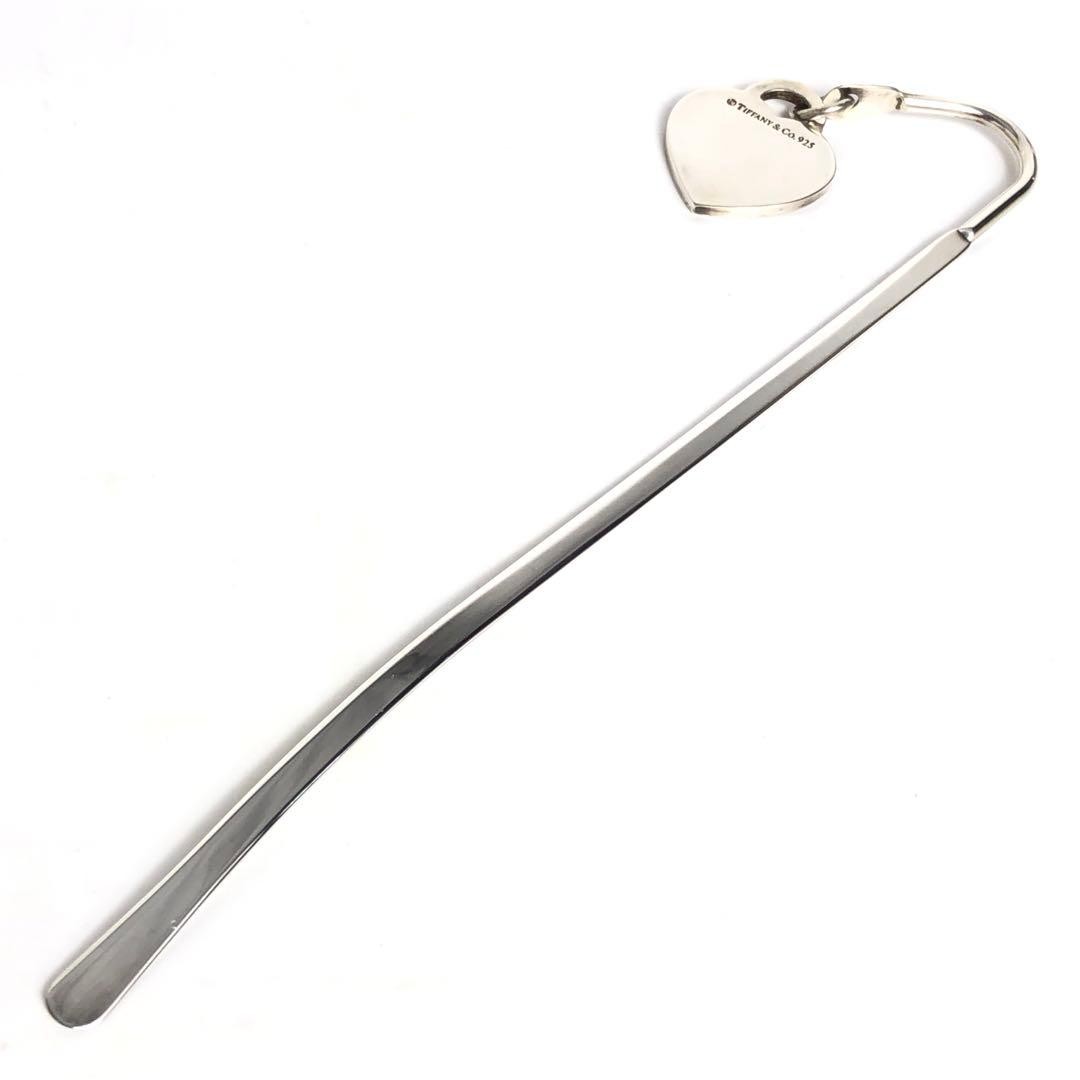 Tiffany & Co. Bookmark Return To Heart Sterling Silver Charm 925 2005 With Pouch