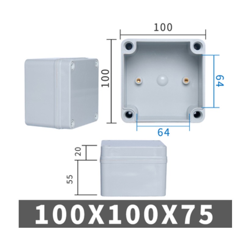 ABS Plastic Project Box Waterproof Dustproof Junction Enclosure Electrical Case