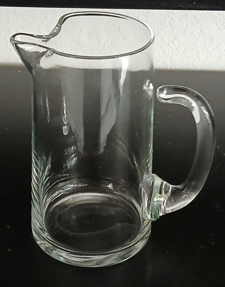 Clear Glass Pitcher 5.75" Tall