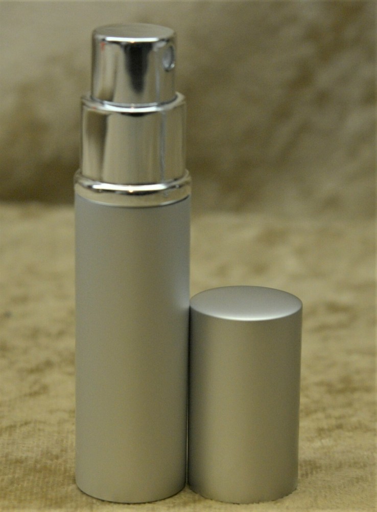 REFILLABLE SILVER SPRAY PERFUME ATOMIZERS 6 ML