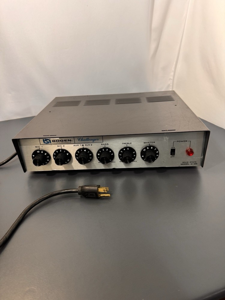 Vintage Bogen Challenger Model: C-35 Amplifier Untested #504