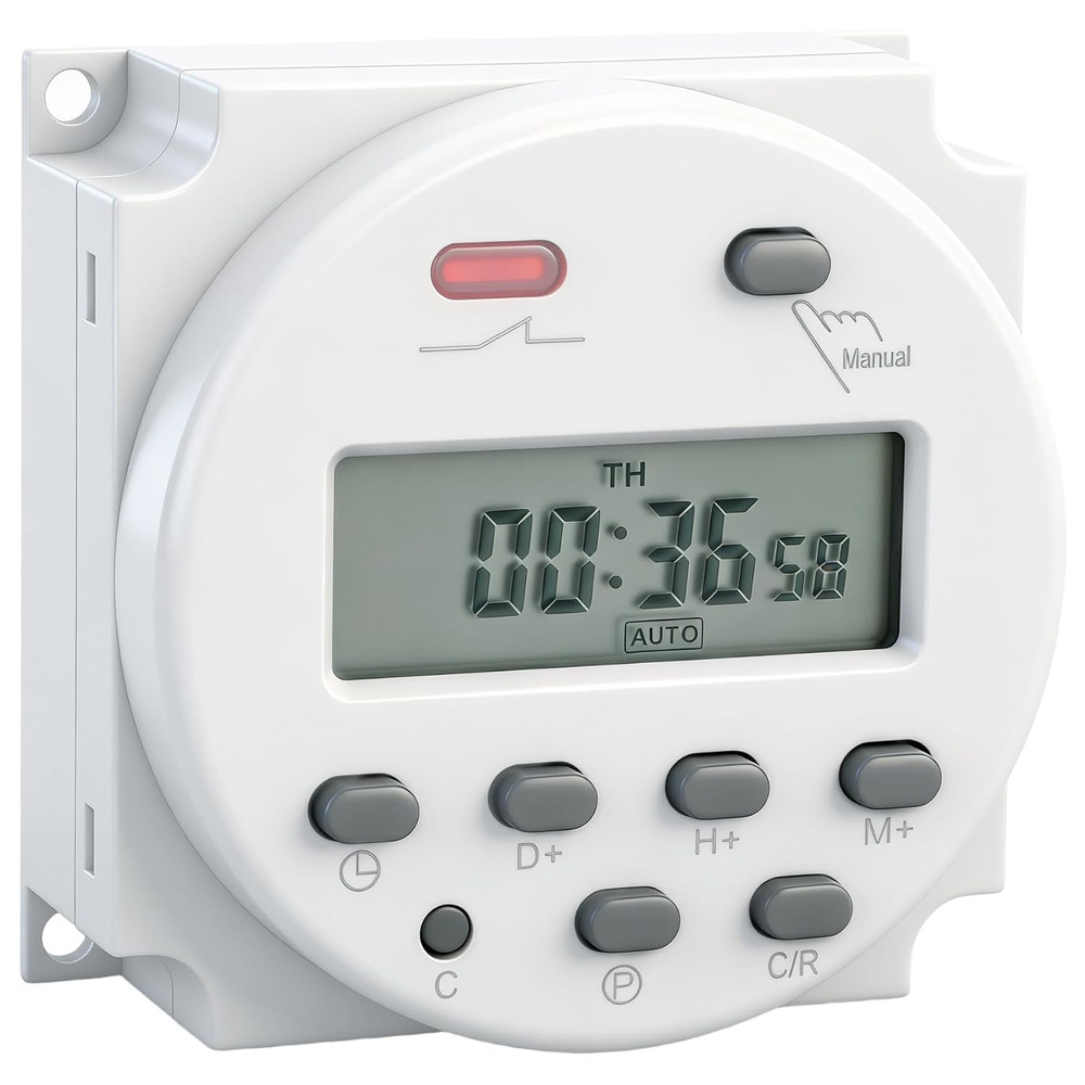 Timer Switch, CN101A, DC/AC 12V 16Amp, Digital LCD Power Programmable Timer Time