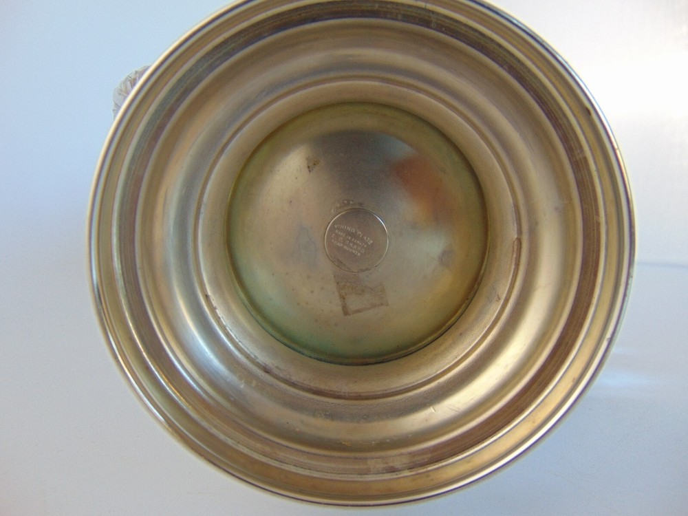 Silver Plated Coffee Pot Viking with Hinged Lid