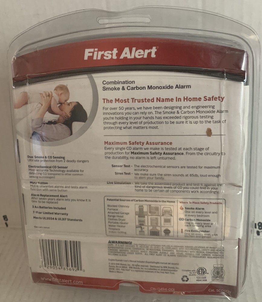 First Alert 2-in-1 Combination Alarm