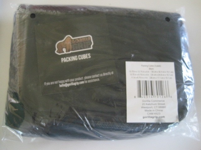 Gorilla Grip Packing Cubes 3 Pack New