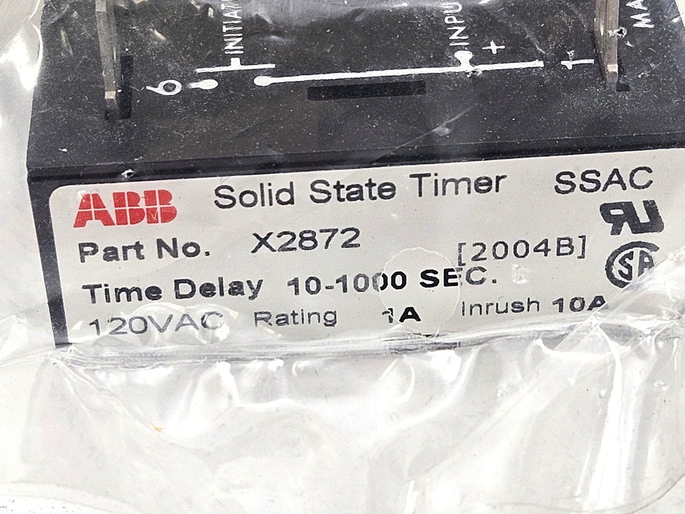 00-087714-00036 ABB Solid State Timer - 120V - X2872