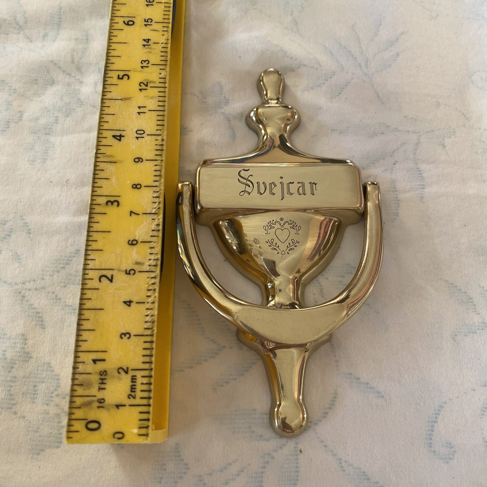 G and D Solid Brass Door Knocker Made In Spain