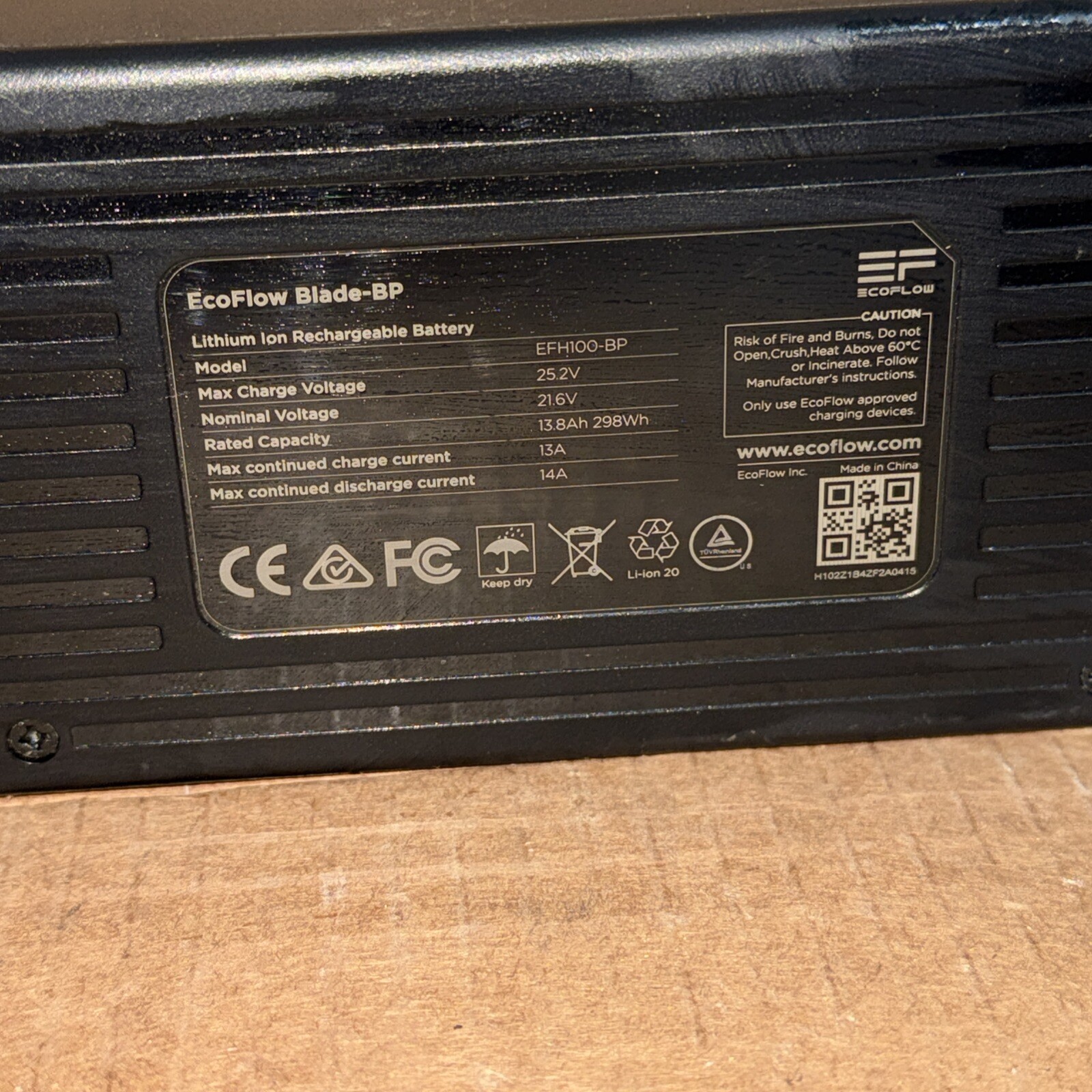 EcoFlow BLADE Robotic Lawn Mower Original Lithium Ion Extra Battery EFH00-BP