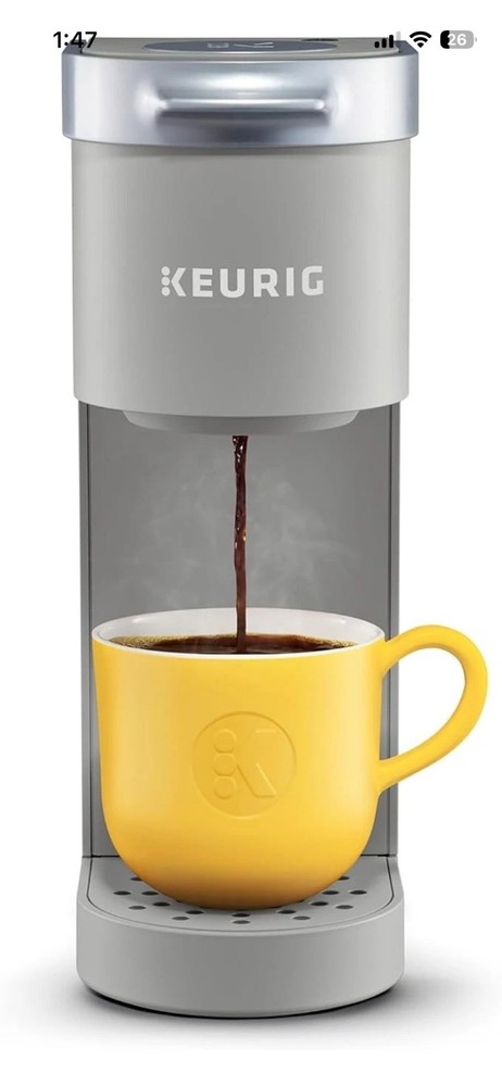 K-Mini Single Serve K-Cup Pod Coffee Maker - Grey