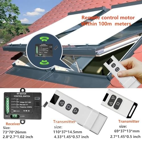 Forward Reverse Remote Switch,Linear Actuator 12V Remote Control 7V-48V DC