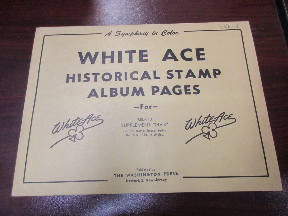 "WHITEACE"IRELAND SUPPLEMENT #IRE-3 ,1958 SINGLES W/FREE SHP.