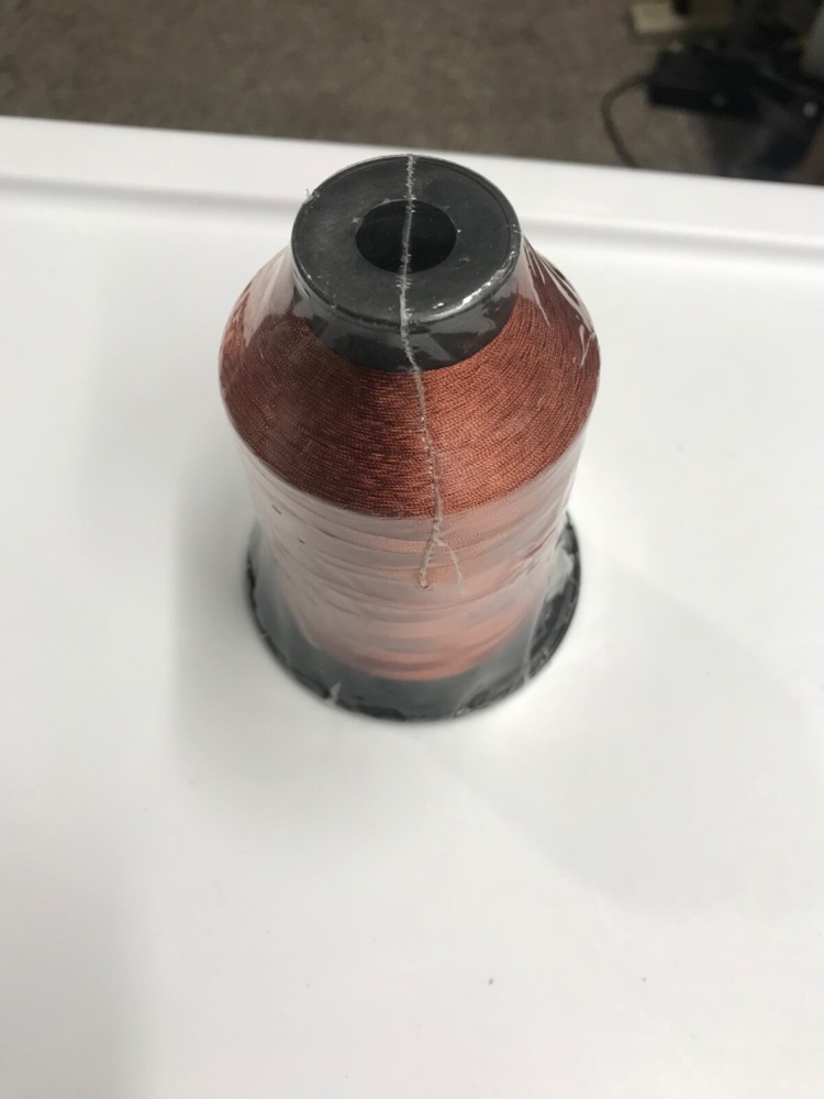 Prowrap nylon thread size B color 755 brown 4oz spool.