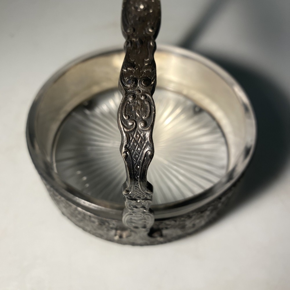 K.S Ornate Condiments Server Dutch Scenes & Handle Footed.