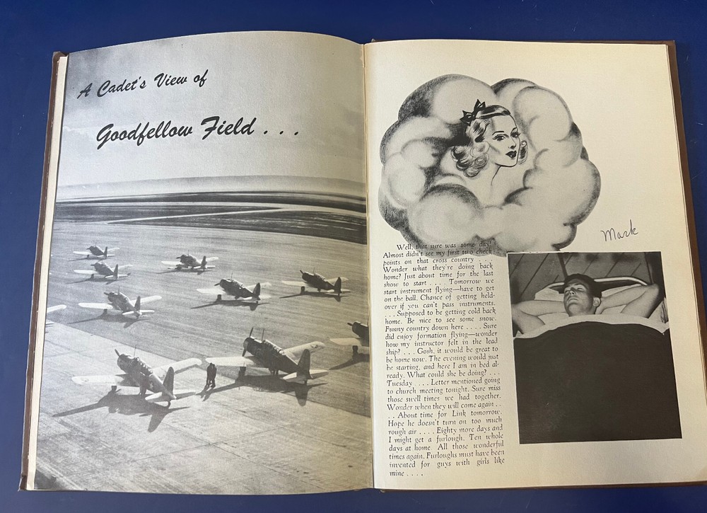 GODFELLOW ARMY AIR FIELD CLASS BOOK 44 E- BASIC FLT. TRAINING