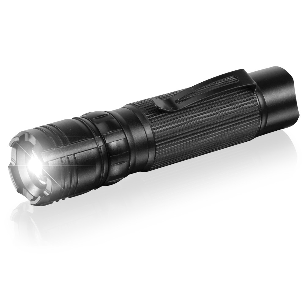 ANSMANN Agent 1 Focus Flashlight, Super Bright, LED High Lumen, 1600-0052