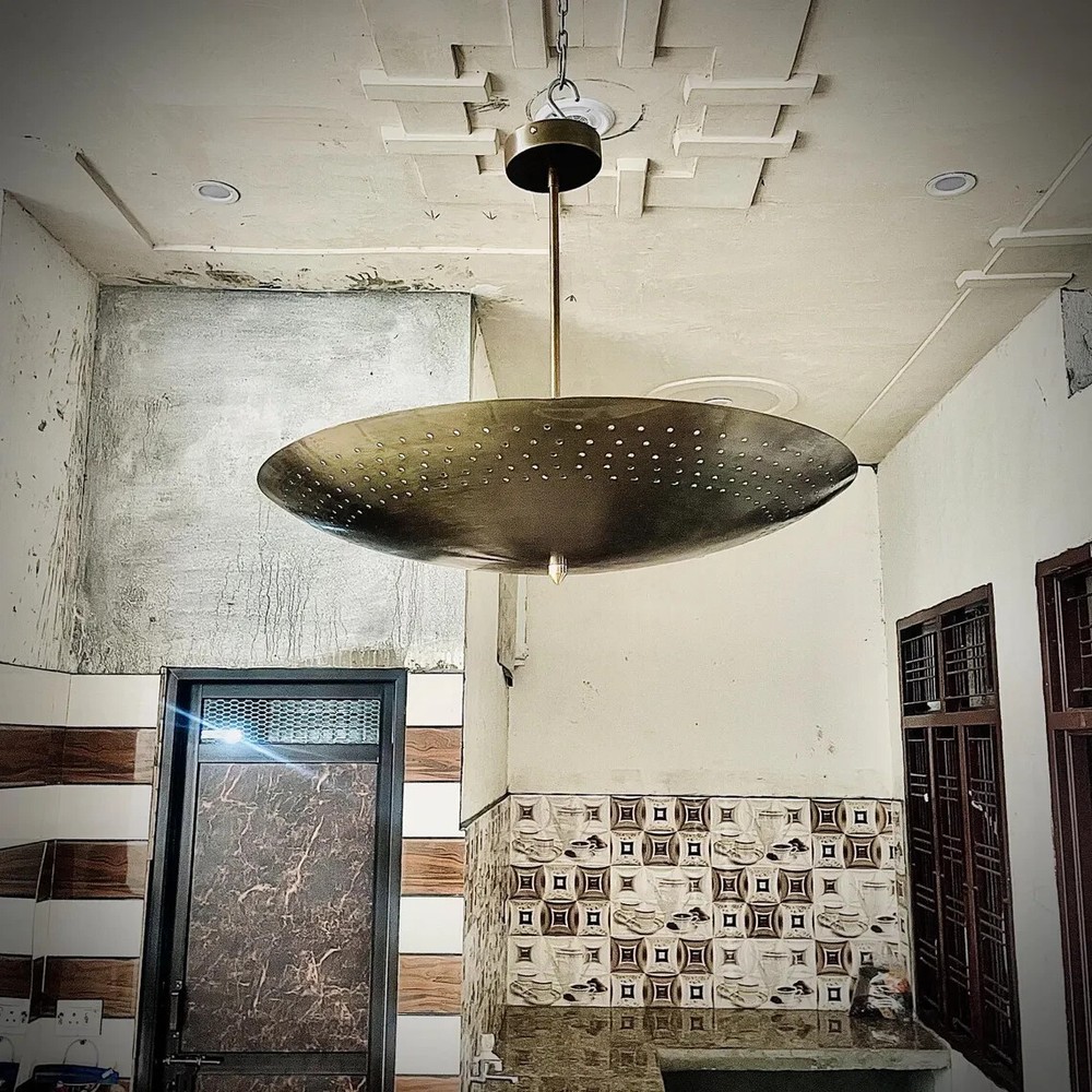 6 Light Perforated Elegant Ceiling Flushmount light Pendant Mid Century Modern