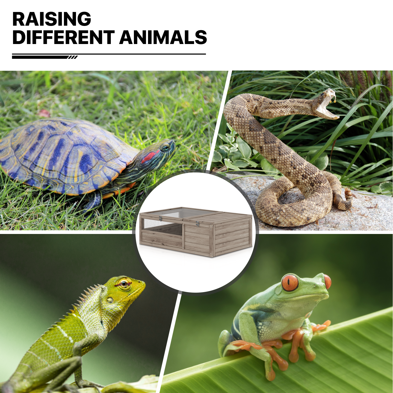 37"x25.5" Filp Up Chicken Coop Hutch Rabbit Pet House Wooden Tortoise Enclosure