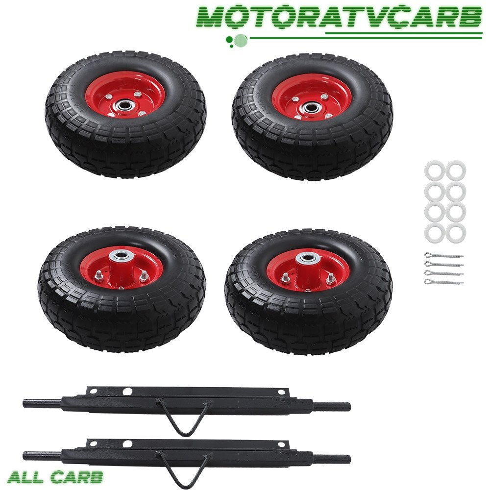 ALL-CARB Solid Never Flat Tires Wheel Kit  Fit For EU3000is Generator Durable