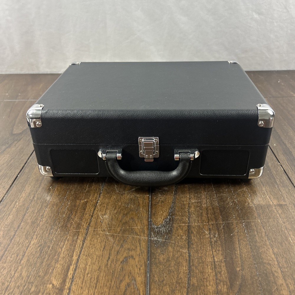 Victrola Journey+ Bluetooth Record Player Suitcase Black Open Box Tested Working